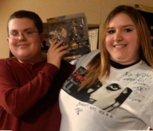 HighVoltage and Ellonnah showing off their awesome Christmas gifts from each other